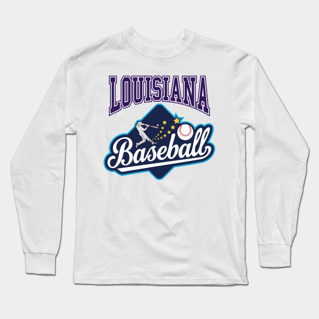 Louisiana Baseball | SECT51 Long Sleeve T-Shirt by VISUALUV